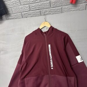 Mississippi State Bulldogs Adidas Full Zip Jacket Size Men's XL Retail $70